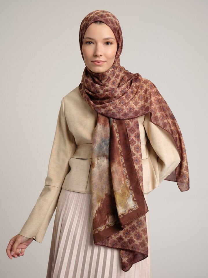 Suyolu Koleksiyonu Kum Akışı Çift Taraf Şal