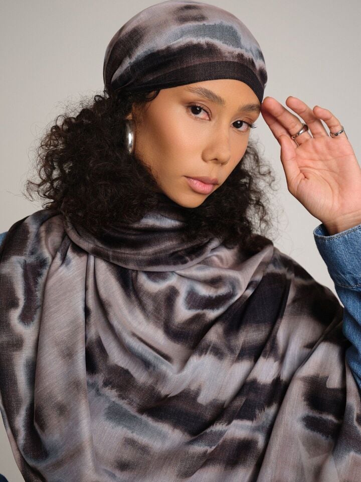 Kadim Hatlar Kolleksiyonu Kömür Çift Taraf Şal