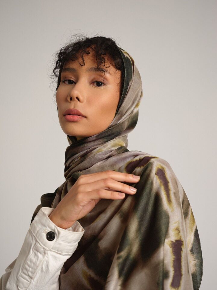 Kadim Hatlar Kolleksiyonu Çam Çift Taraf Şal