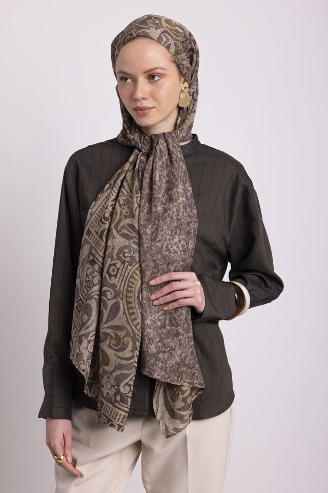 Adaçayı Koleksiyonu Mistik Hare Çift Taraf Şal