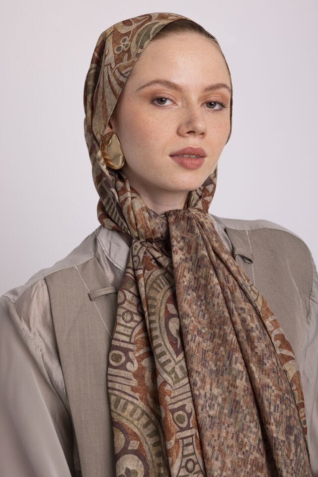 Adaçayı Koleksiyonu Kış Güneşi Çift Taraf Şal