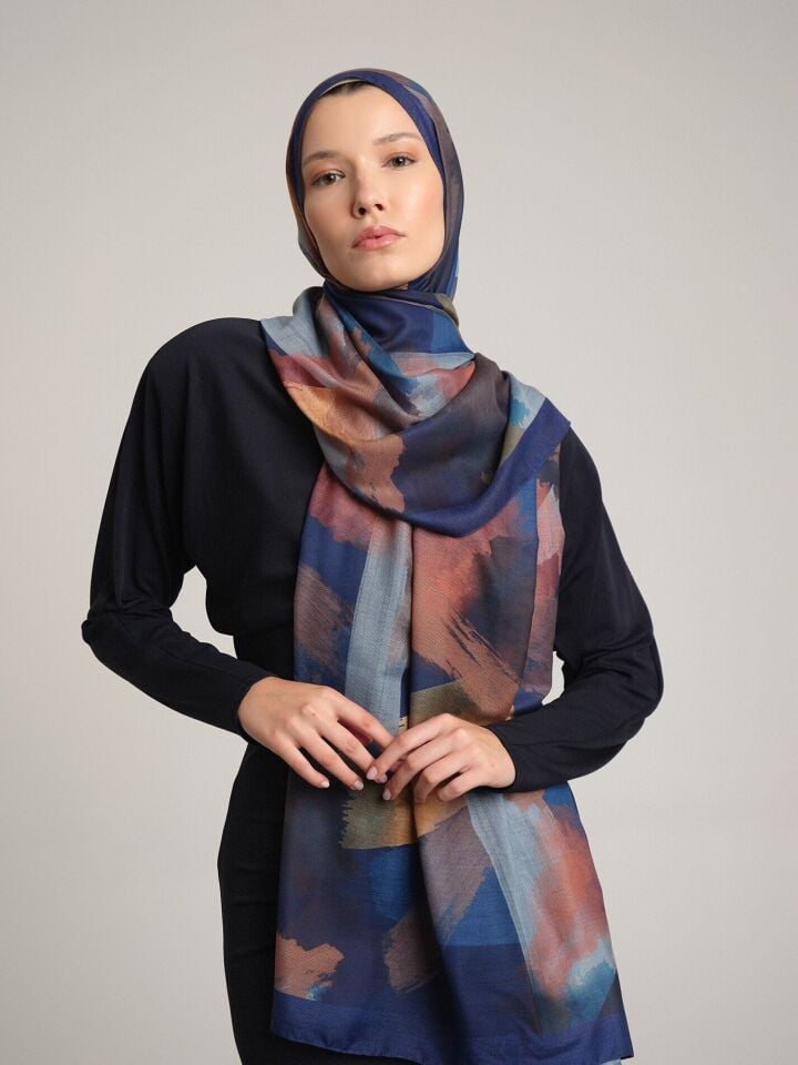 Fırça Koleksiyonu Gece Tek Taraf Şal