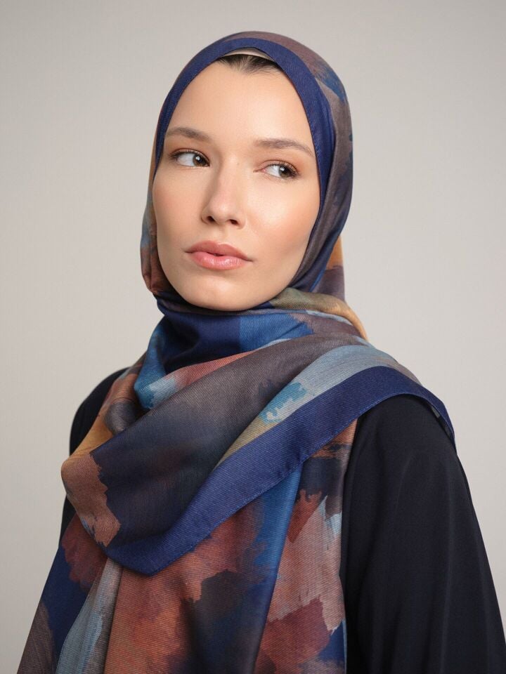 Fırça Koleksiyonu Gece Tek Taraf Şal