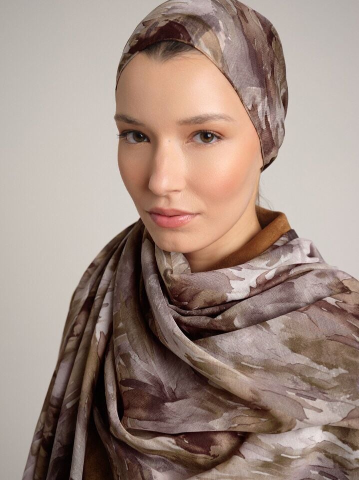 Gülce Koleksiyonu Bozkır Sıcağı Çift Taraf Şal