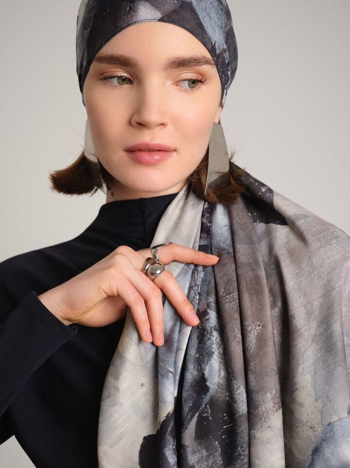 Gülce Koleksiyonu Külpembe Çift Taraf Şal