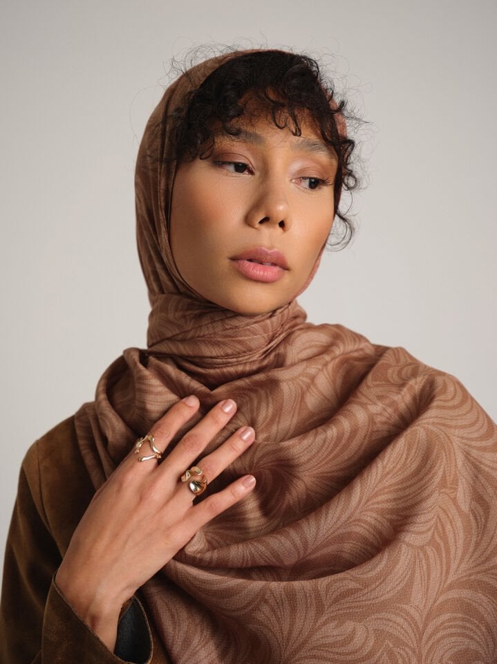 Rûmî Sema Koleksiyonu Toprak Havası Çift Taraf Şal