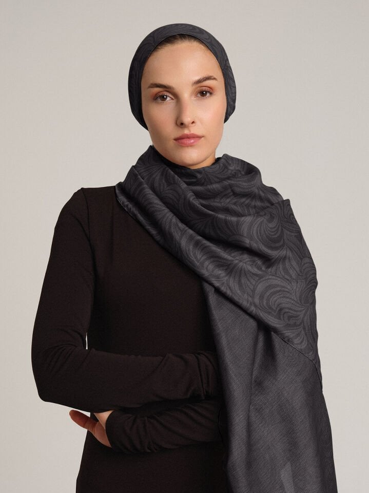 Rûmî Sema Koleksiyonu Kara Kalem Çift Taraf Şal