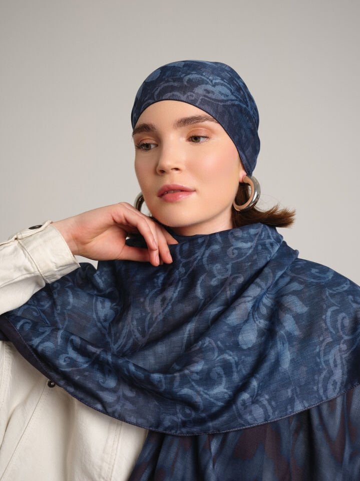 Yalaz Koleksiyonu Gece Notası Çift Taraf Şal