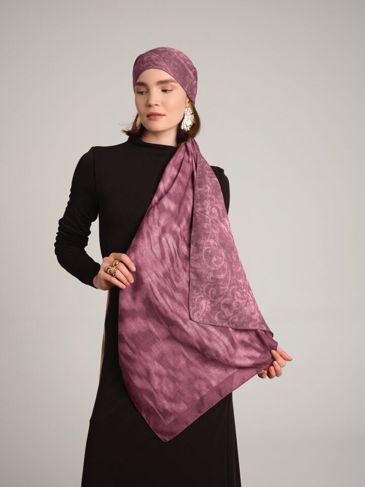 Yalaz Koleksiyonu Gonca Pusu Çift Taraf Şal