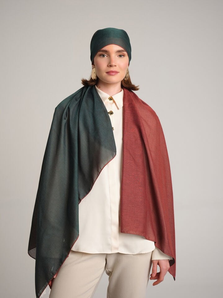 Nazenin Koleksiyonu Tan Çift Taraf Şal