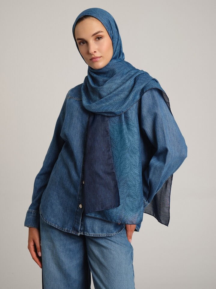 Buğu Koleksiyonu Deniz Buğusu Çift Taraf Şal