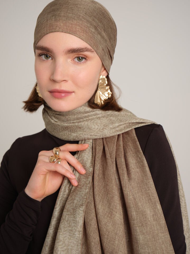 Buğu Koleksiyonu Ay Sarısı Çift Taraf Şal