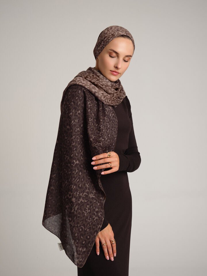 Peleng Koleksiyonu Kumru Beji Çift Taraf Şal