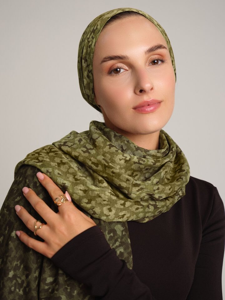 Peleng Koleksiyonu Filiz Çift Taraf Şal