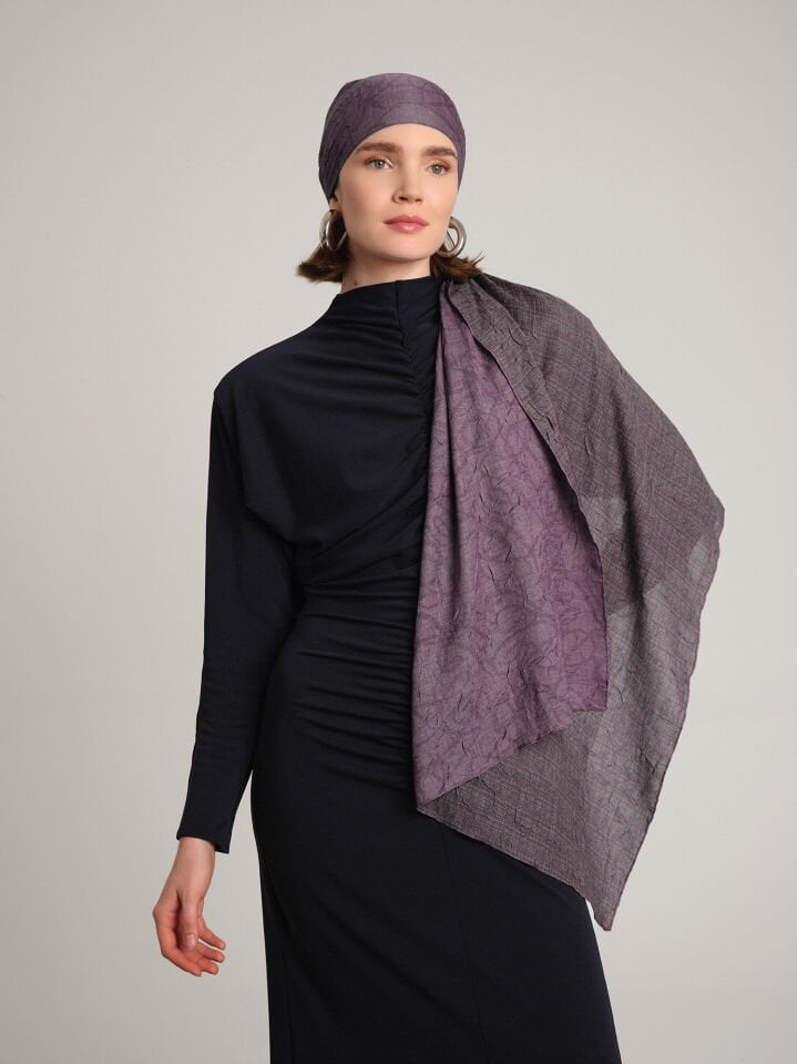 Leylak Esinti Çift Taraf Şal